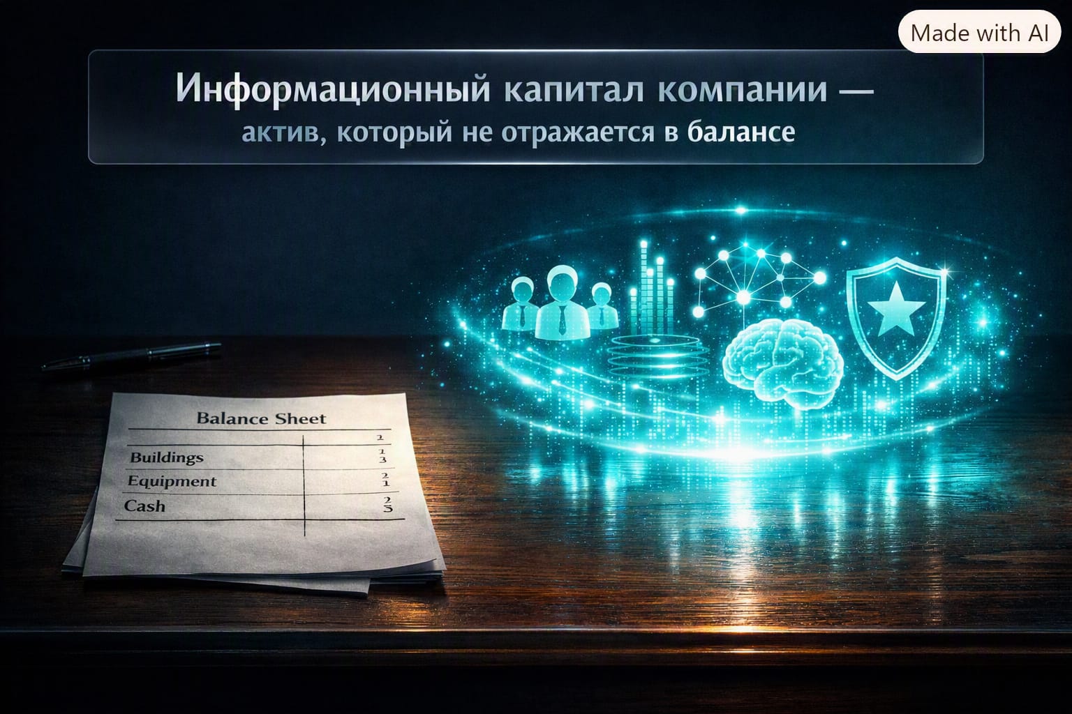 Информационный капитал компании - актив, который не отражается в балансе