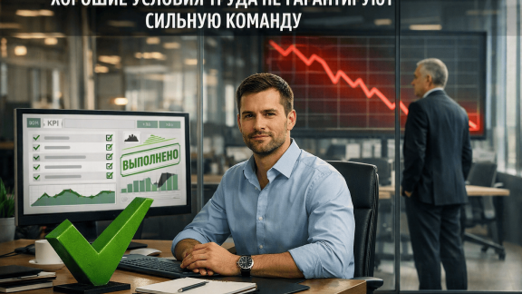 Хорошие условия труда не гарантируют сильную команду
